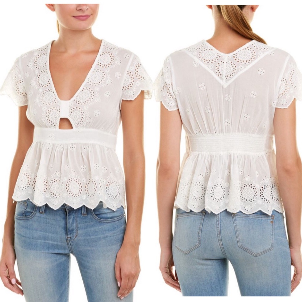 💲🔻NWT FREE PEOPLE Ivory Truly Your Top
